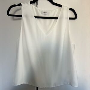 Aritzia White Sleeveless Top